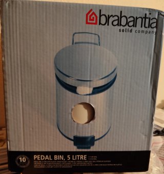 CUBO NUEVO BLANCO DE PEDAL DE 5 LITROS