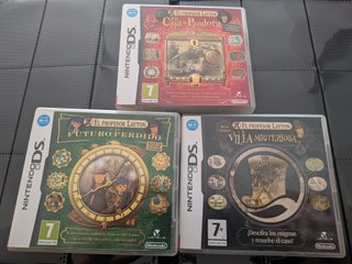 Lote 3 Juegos Profesor Layton (Nintendo DS)