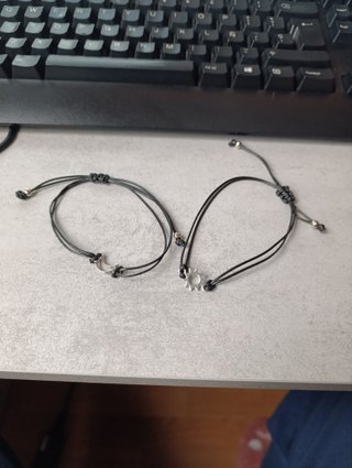 Set de 2 pulseras Sol y Luna - sin estrenar