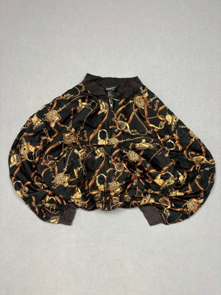 Bomber seda Options Melrose negra vintage M