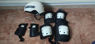 Pack Protecciones Skate Koston y Casco Talla L