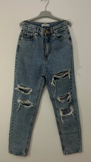 Pantalones Vaqueros Rotos Pull&Bear Talla XXS
