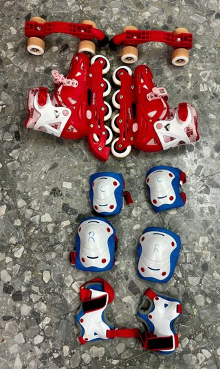 Patines Extensibles 35-38 y Protecciones