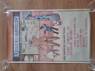 Cartel Vintage Metro Londres