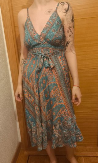 Vestido Estampado Estilo Boho