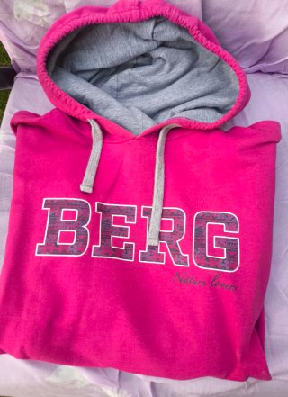 Sudadera con capucha Berg rosa