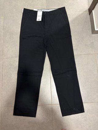 Pantalón de traje negro para hombre talla 34