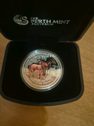 Moneda de Plata Year of the Horse Perth Mint