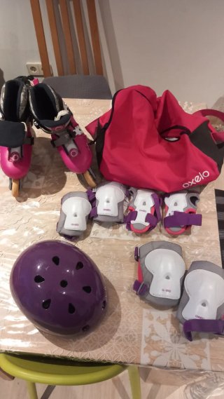 Set de Patines en Línea Oxelo con Protecciones