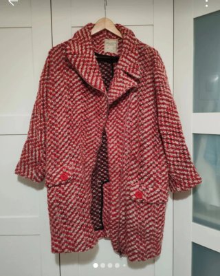 Abrigo Oversize Lana Pull&Bear Talla M