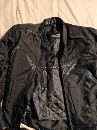 Chaqueta de moto Gearx negra