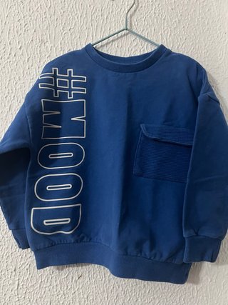 Camiseta Manga Larga Azul #MOOD