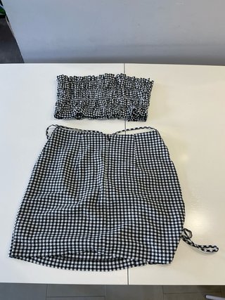 Conjunto Zara Falda y Top Cuadros