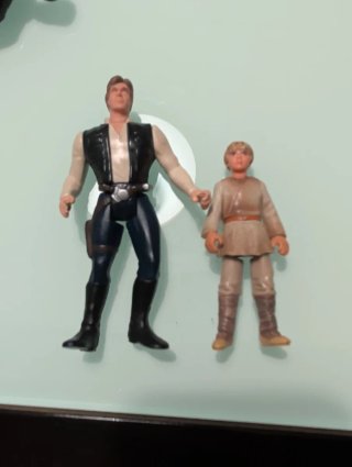 Figuras Star Wars Han Solo y Anakin Skywalker