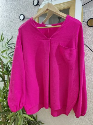 Blusa Oversize Fucsia
