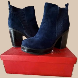 Botines Plataforma Azul Marino Abloom Talla 39