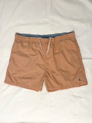 Bañador Ralph Lauren Vintage Naranja Pastel Logo