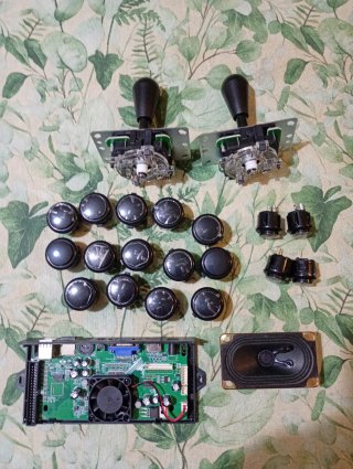 2 joystick y botones consola Pandora Box Arcade