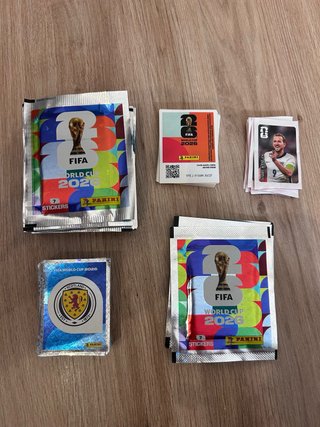 Lote Sobres y Cromos Panini Mundial 2026