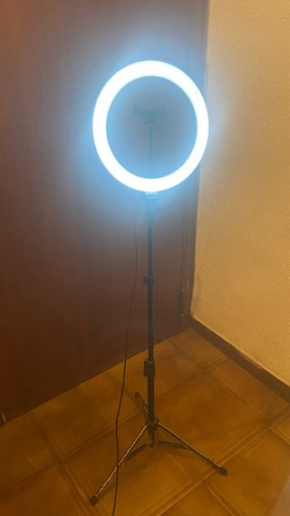Aro de luz LED con trípode para móvil