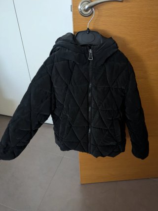 Abrigo Negro Zara Niña Talla 7