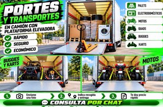PORTES palets electrodomésticos motos quads karts