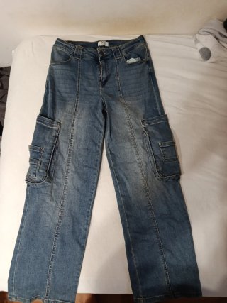 Pantalón Vaquero Cargo Azul