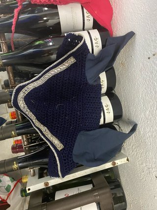 Orejeras para Caballo Azul Marino