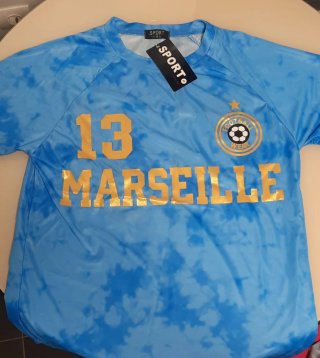 Camiseta de Fútbol. Marseille. Talla L