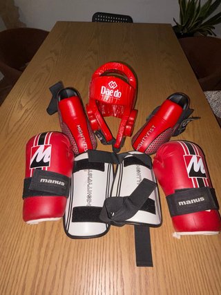 Set de Protecciones Taekwondo Infantil