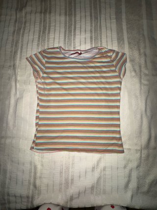 Camiseta de Rayas Multicolor