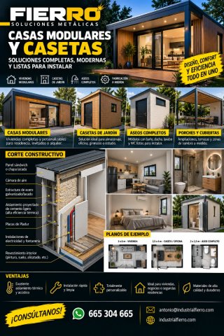 Casa modular caseta aseo
