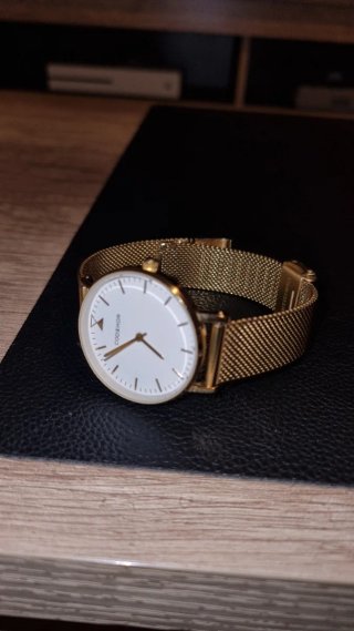 Reloj GODXHOR Dorado con correa de malla milanesa