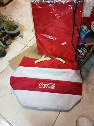 Bolso de Playa Coca-Cola y mochila a juego