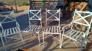 Set de 4 Sillas de Hierro