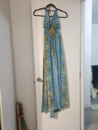 Vestido largo de verano estampado