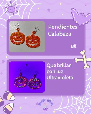 Pendientes Calabaza Halloween