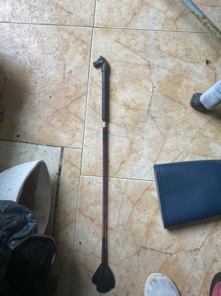 Fusta para caballo con empuñadura de cabeza