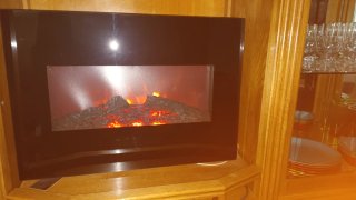 Chimenea Eléctrica Decorativa Negra