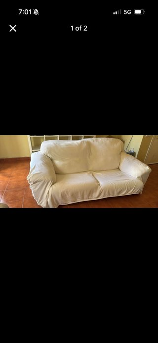 Sofá de 2 plazas beige