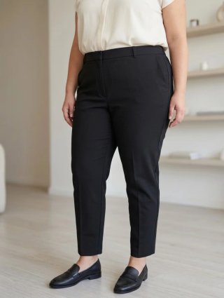 Pantalones Rectos Negros H&M