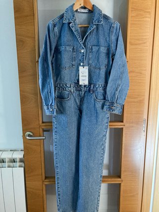 Mono vaquero Zara azul