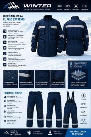 Traje de Invierno para Motorista Trabajo seguridad