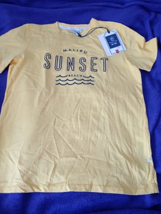 Camiseta Amarilla Massimo Dutti Talla M
