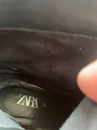 Botines de Piel Zara Negros Talla 37