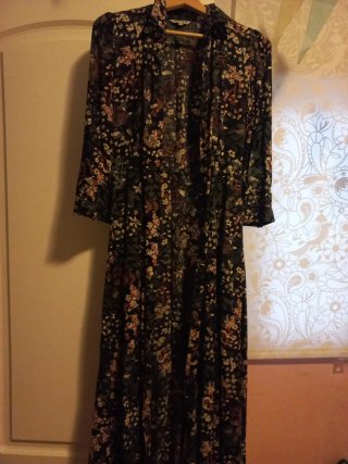 Vestido largo estampado floral
