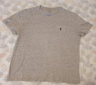 Camiseta Ralph Lauren Gris con Bolsillo