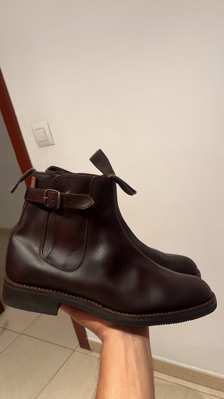 Botines de piel marrones