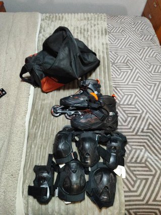 Patines en línea Oxelo con set de protecciones