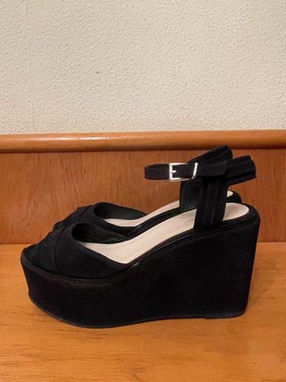 PEDRO DEL HIERRO - Sandalias cuña ante negro 37
